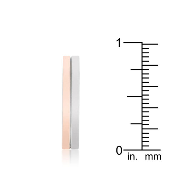 Green cubic zirconia ring in cocktail and eternity styles, 18K rose gold plated over 34l stainless steel.
