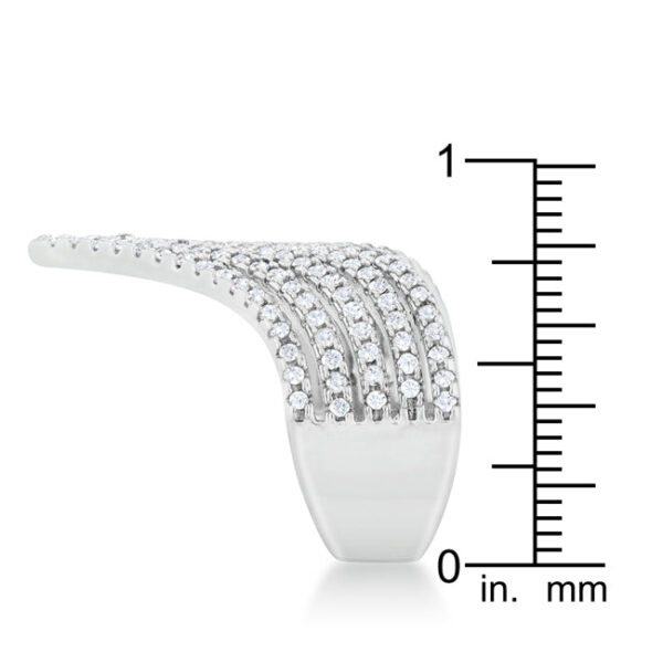 Vintage-inspired cocktail ring with 1.42 ct total carat weight of round pink cubic zirconia.