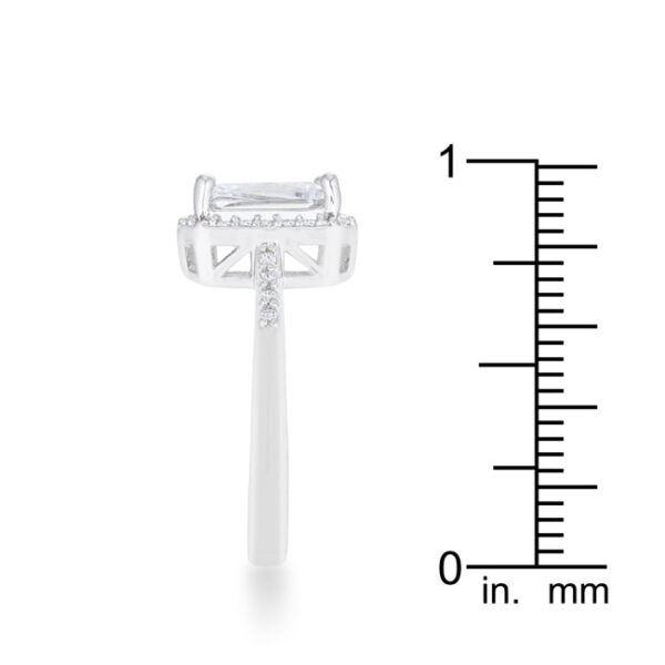 Classic cubic zirconia ring with a pave setting and 2mm band.