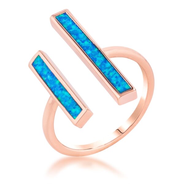 The ring in rose gold plated over lead free alloy (brass).