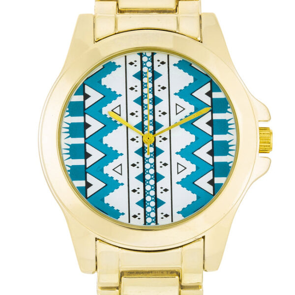 Watch shown at an angle showing the band and case profile