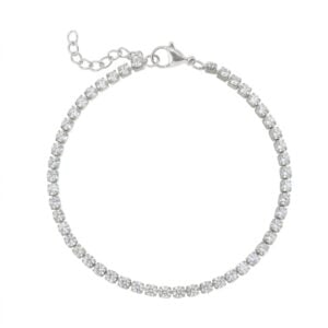 6.5 + 1 Stainless Steel CZ Tennis Bracelet