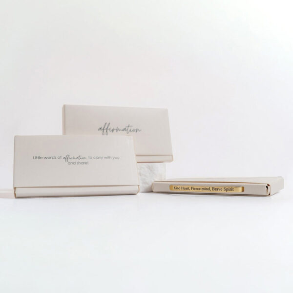 18 Karat Gold PVD Stainless Steel Kind Heart Fierce Mind Cuff Bracelet - alternate view 2