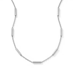 16 + 2 Stainless Steel Satellite Bar Necklace