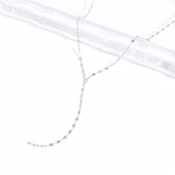 15 Stainless Steel Coffee Chain Y-Drop Necklace - alternate view 4