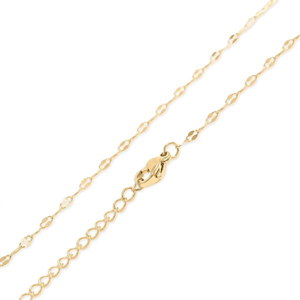 15 18 Karat Gold PVD Stainless Steel Coffee Chain Y-Drop Necklace - alternate view 2