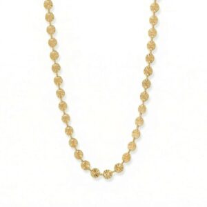 18 Karat Gold PVD Stainless Steel Sunburst Necklace