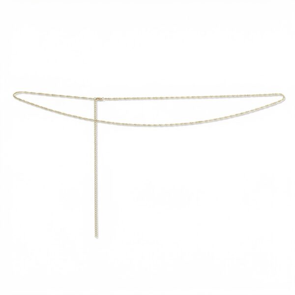 31 + 4 18 Karat Gold PVD Stainless Steel Singapore Waist Chain