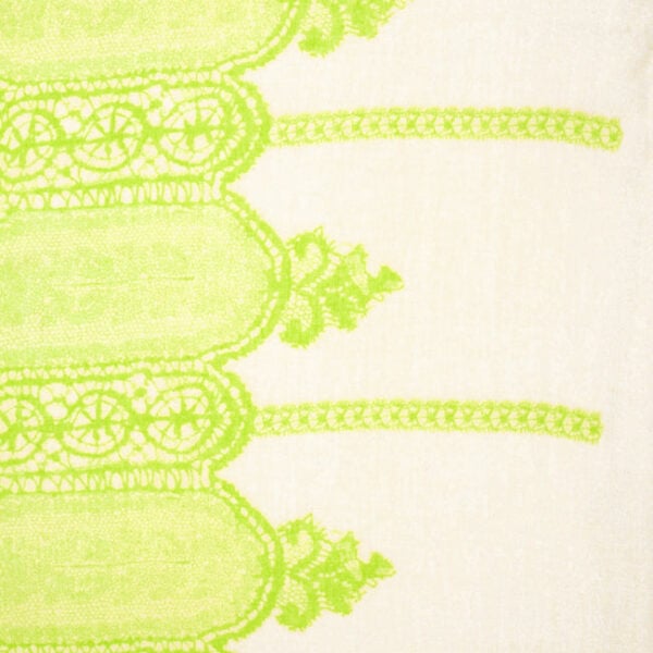 Green 100% Polyester Fashion Scarf.