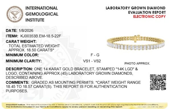 KJ00353B.EM 18.5 22G certificate