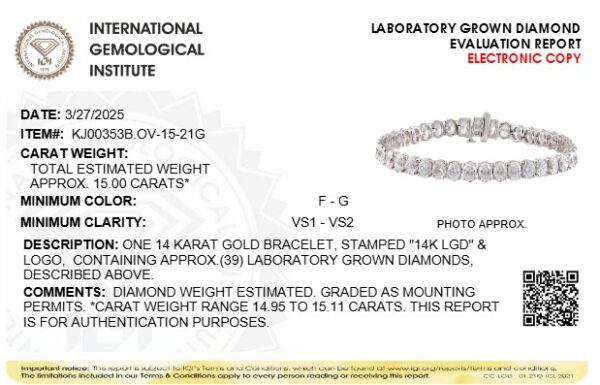 KJ00353B.OV 15 21G certificate