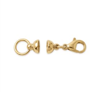 18 Karat Gold PVD Stainless Steel Magnetic Layering Converter Clasp