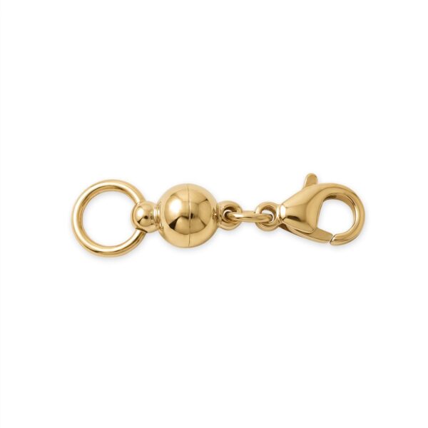 18 Karat Gold PVD Stainless Steel Magnetic Layering Converter Clasp - alternate view 2
