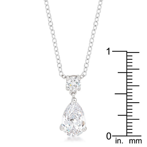 Full length view of the pendant on its link chain with lobster clasp