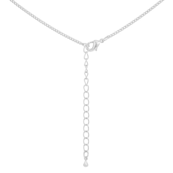 Heart halo pendant with clear cushion and round cubic zirconia in prong settings and 4.28 ct total stone weight.