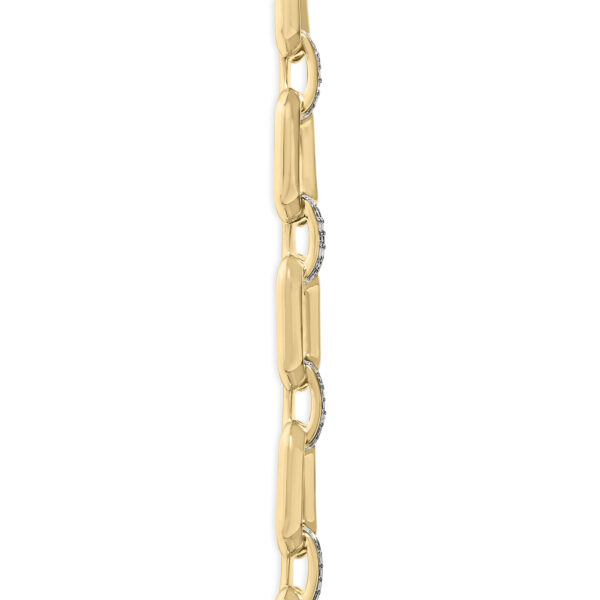 Necklace clasp area showing the lobster claw closure and chain end
