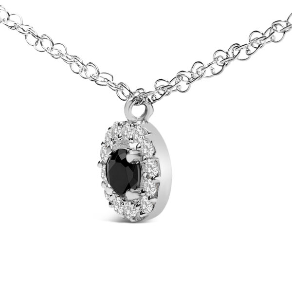 Necklace laid flat showing the full 18 inch cable chain and spring ring clasp