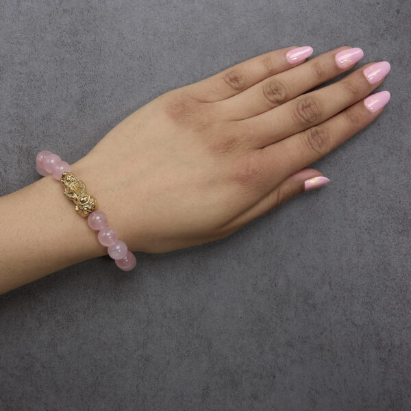 Bracelet worn on a wrist showing the slip-on, clasp-free fit