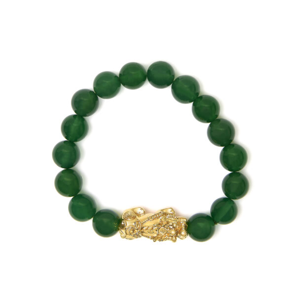 Green agate cabochon beads shown in close-up, highlighting their rounded surface and color