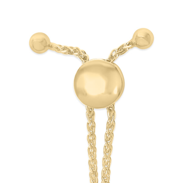 Bolo clasp and sliding mechanism on the bracelet chain