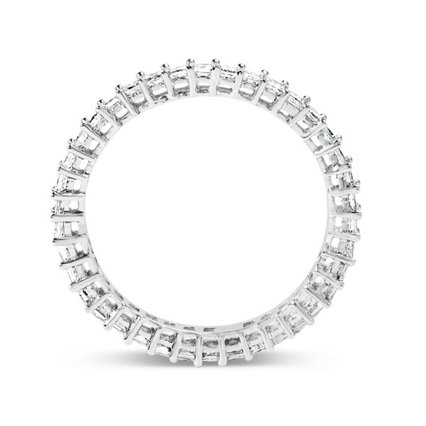 14K White Gold 1.0 Cttw Princess Diamond Eternity Band Ring - alternate view 3