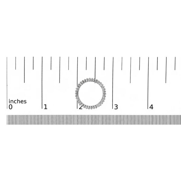 14K White Gold 1.0 Cttw Princess Diamond Eternity Band Ring - alternate view 5