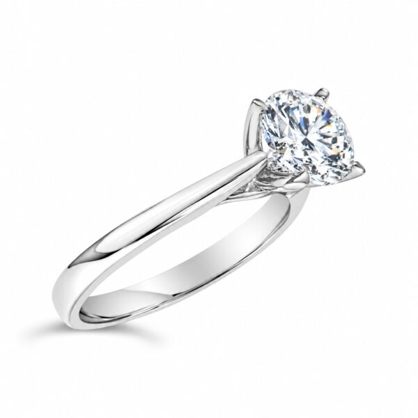 IGI Certified 14K White Gold 2.0 Cttw Round Lab Grown Diamond Solitaire Engagement Ring - alternate view 3