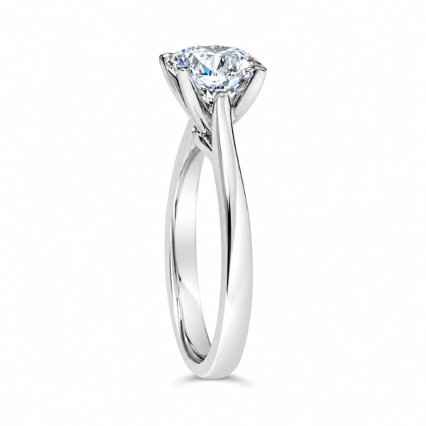 IGI Certified 14K White Gold 2.0 Cttw Round Lab Grown Diamond Solitaire Engagement Ring - alternate view 4