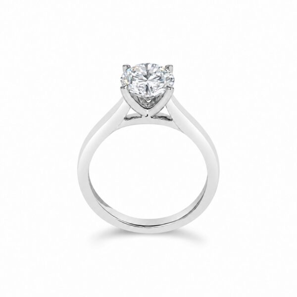 IGI Certified 14K White Gold 2.0 Cttw Round Lab Grown Diamond Solitaire Engagement Ring - alternate view 5