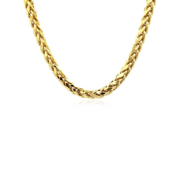 14k Yellow Gold Diamond Cut Round Franco Chain (5.30 mm) - alternate view 2