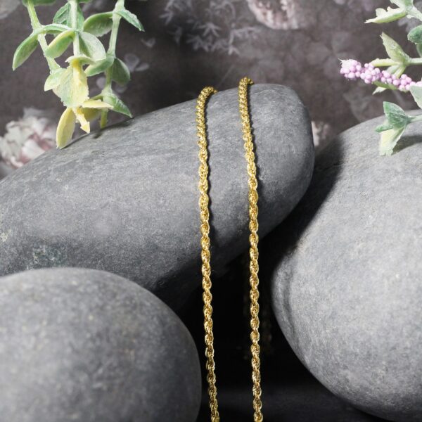 14k Yellow Gold Light Rope Chain (2.00 mm) - alternate view 4
