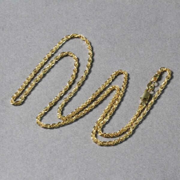 14k Yellow Gold Light Rope Chain (2.00 mm) - alternate view 5