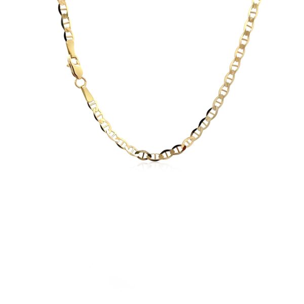 10k Yellow Gold Mariner Link Chain (3.20 mm) - alternate view 3