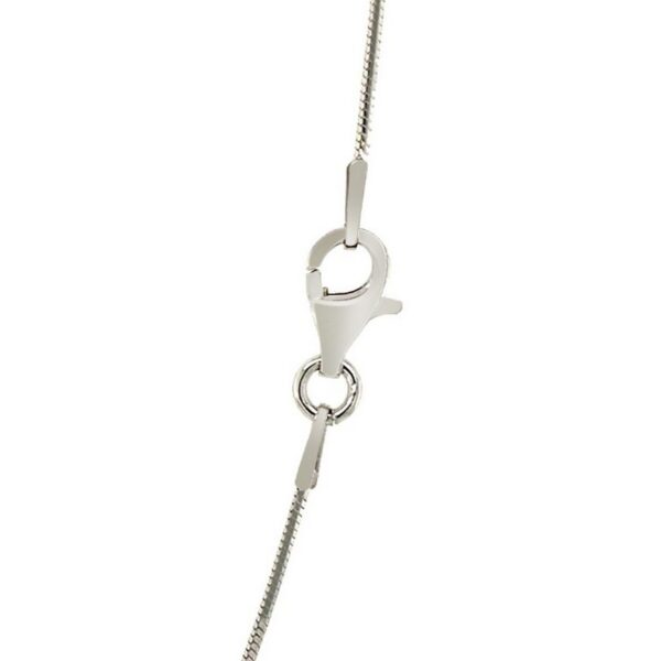 Sterling Silver Rhodium Plated Octagonal Snake Chain (0.90 mm) - alternate view 4