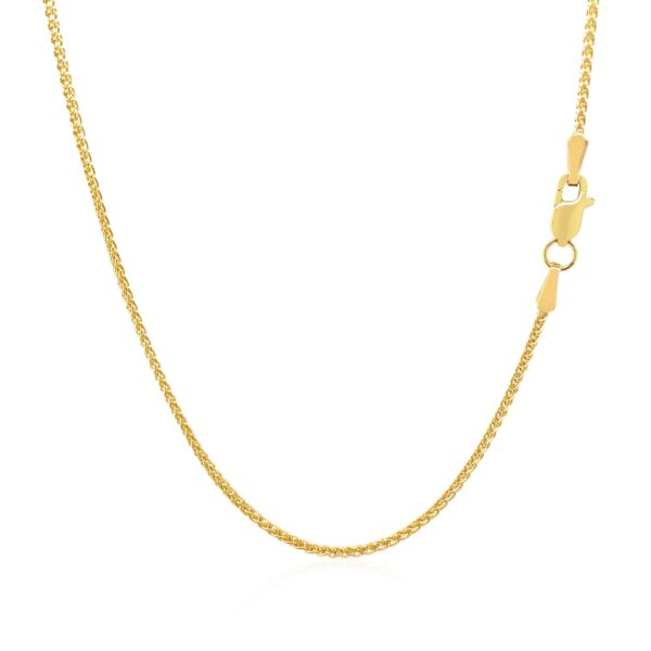 14k Yellow Gold Round Chain (1.2 mm) - alternate view 3