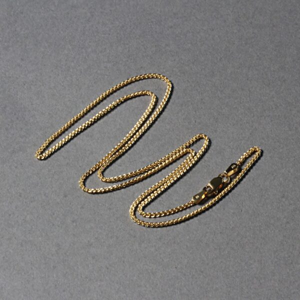 14k Yellow Gold Round Chain (1.2 mm) - alternate view 5