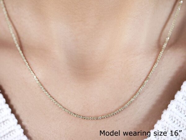 10k Yellow Gold Sparkle Chain 1.50 mm) - alternate view 4