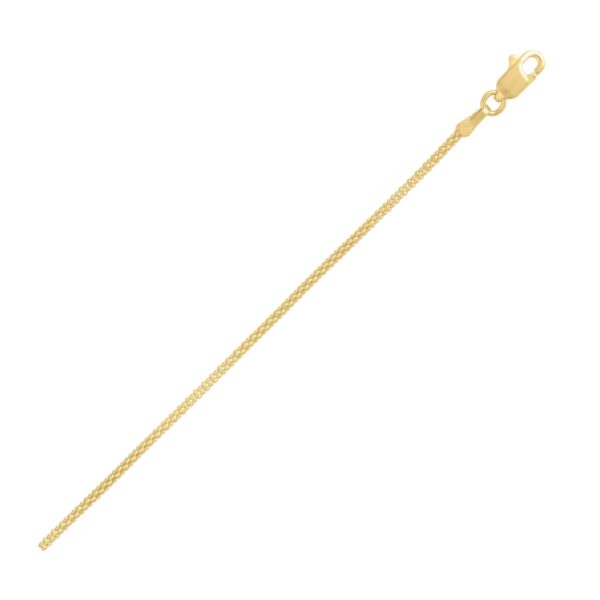 Popcorn Chain in 14k Yellow Gold (1.30 mm)