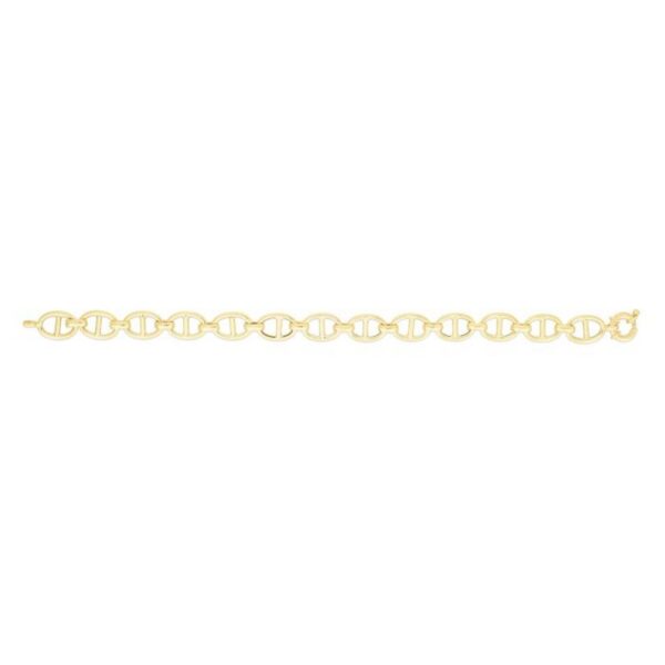14k Yellow Gold High Polish Mariner Link Chain (8.80 mm) - alternate view 2