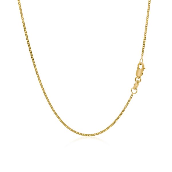10k Yellow Gold Gourmette Chain 1.0mm (1.00 mm) - alternate view 3