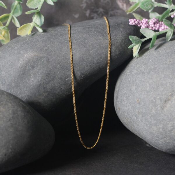 10k Yellow Gold Gourmette Chain 1.0mm (1.00 mm) - alternate view 4