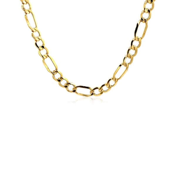 14k Yellow Gold Lite Figaro Chain (5.60 mm) - alternate view 2