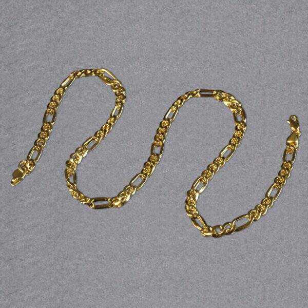 14k Yellow Gold Lite Figaro Chain (5.60 mm) - alternate view 5