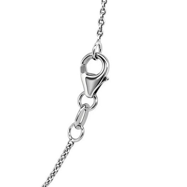 14k White Gold Oval Cable Link Chain (1.20 mm) - alternate view 4