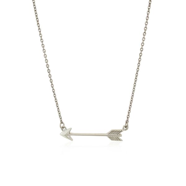 Necklace with Arrow in Sterling Silver - alternate view 2