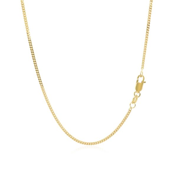 10k Yellow Gold Gourmette Chain (1.40 mm) - alternate view 3