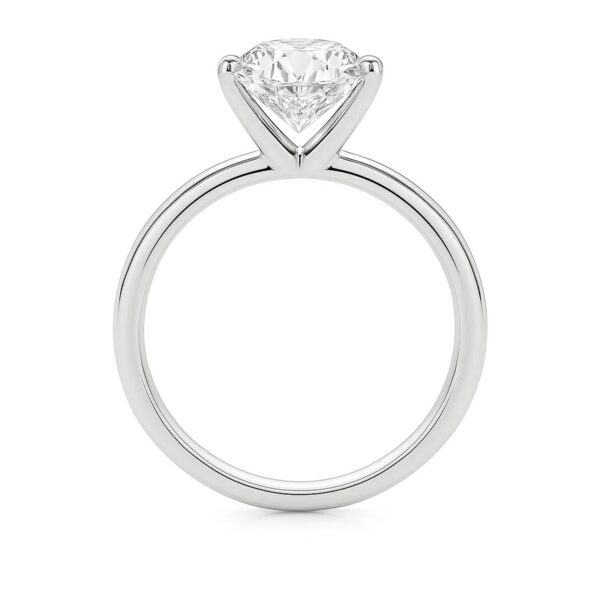 5 Carat Princess Lab Grown IGI G/VS1 Diamond Solitaire Ring in 14K White Gold - alternate view 4