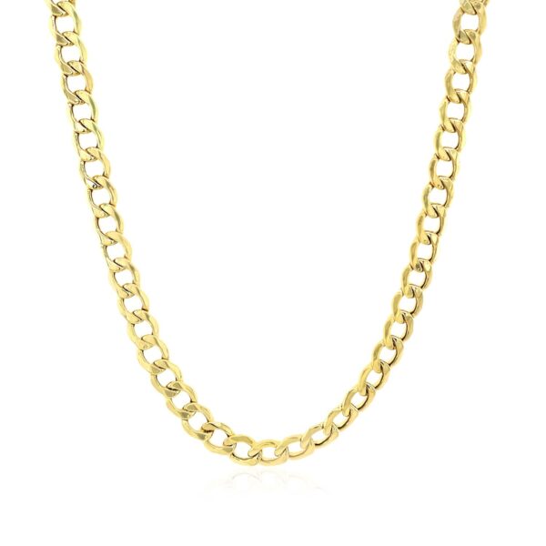 14k Yellow Gold Curb Chain (4.40 mm) - alternate view 2