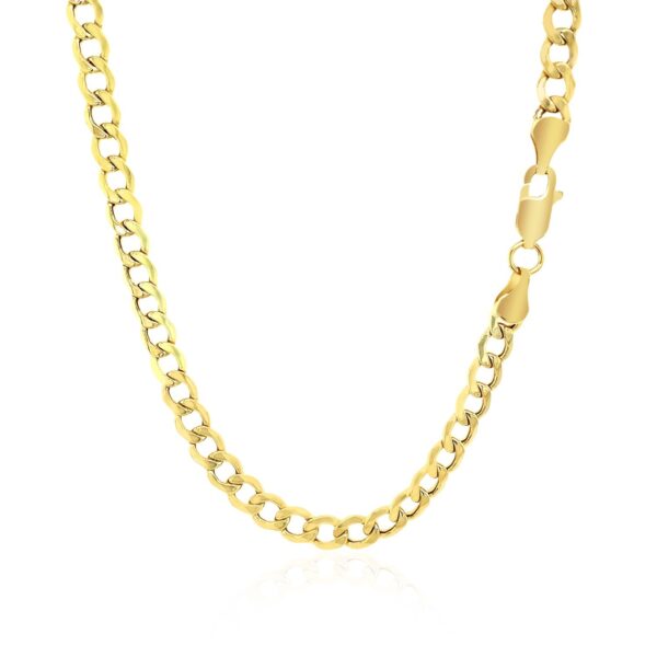 14k Yellow Gold Curb Chain (4.40 mm) - alternate view 3