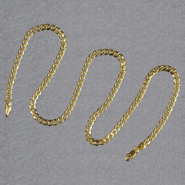 14k Yellow Gold Curb Chain (4.40 mm) - alternate view 5